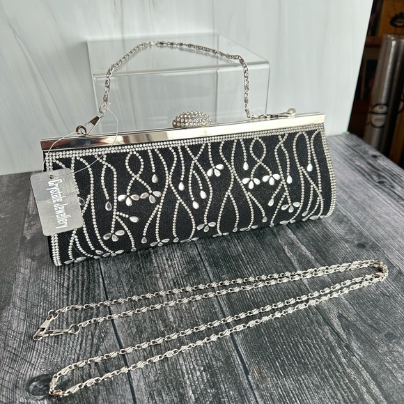 Black and Crystal Clutch - Picture 3 of 5